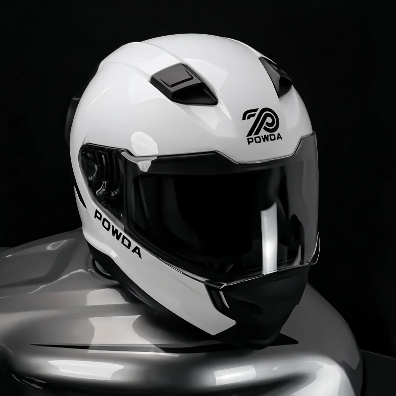Unisex Full Face Motorcycle He - Dual Visor Motorcycle Racing Helmet 评论和价格