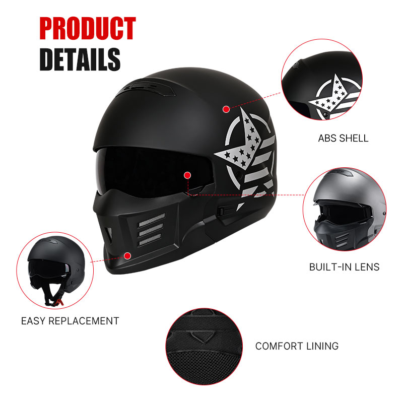 Scorpion Full Face Helmet ABS  - Full Face Motorcycle Helmet With Bluetooth 评论和价格