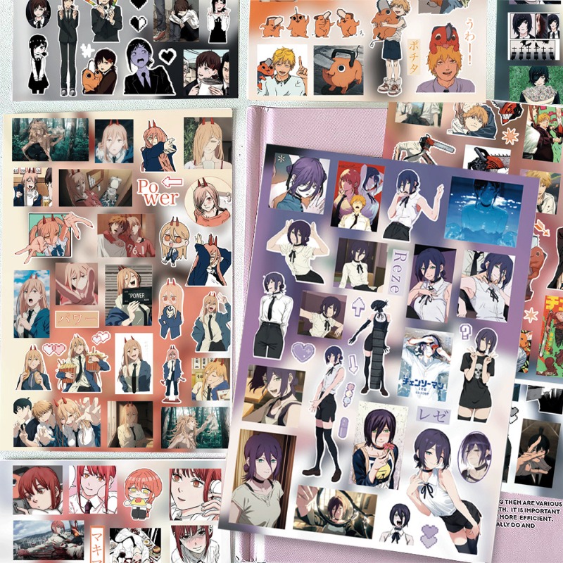 Chainsaw Man 8pcs Sticker High - Atv Parts 评论和价格