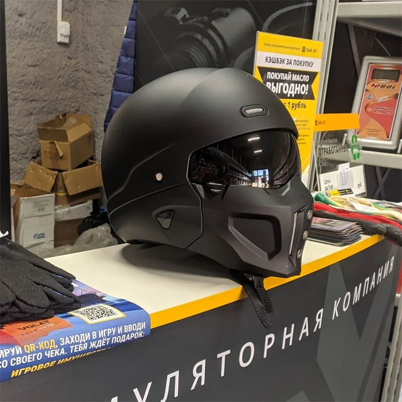 2026 New Scorpion Casco Retro  - Full Face Motorcycle Helmet With Bluetooth 评论和价格