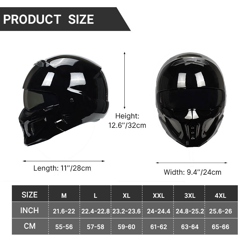 Rugged Bright Black Scorpion F - Full Face Motorcycle Helmet With Bluetooth 评论和价格